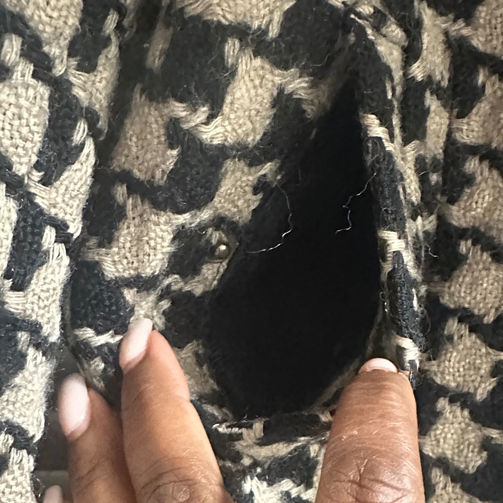 Banana Republic Houndstooth Blazer in Black and Cream - Picture 4 of 8